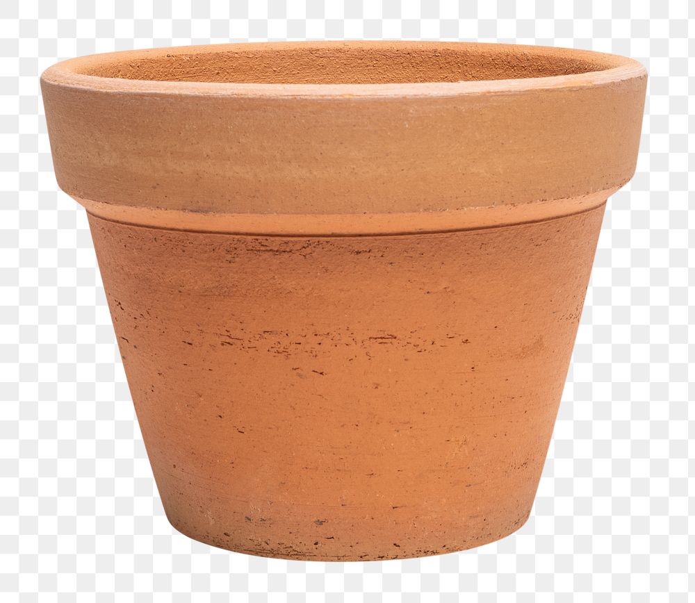 Terracotta png plant pot mockup