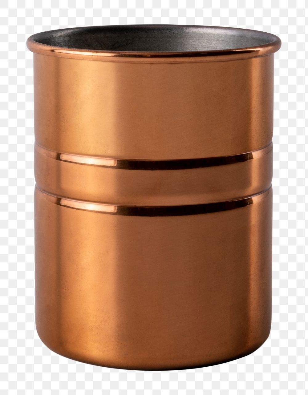 Copper jar png mockup for home decor