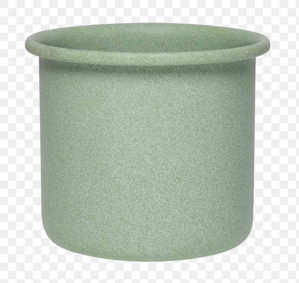 Green plant pot png mockup for home decor