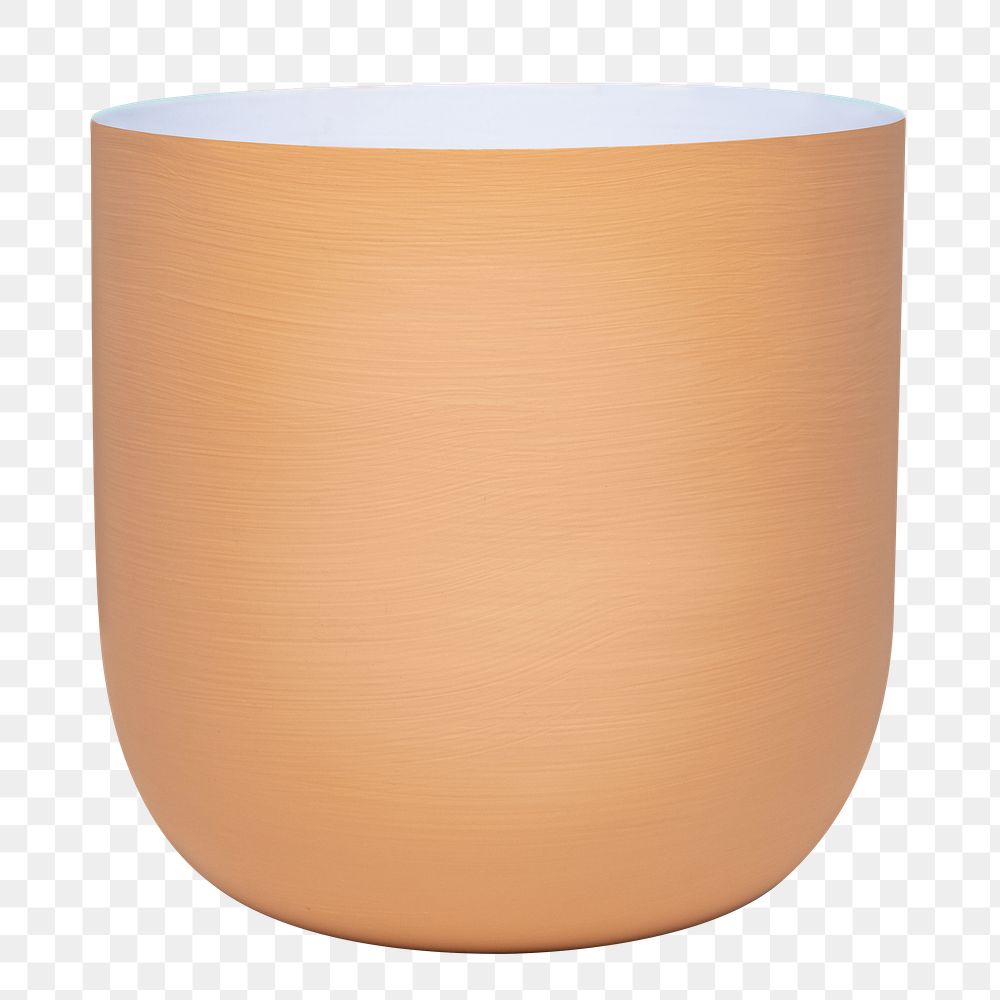 Orange plant pot png mockup for home decor