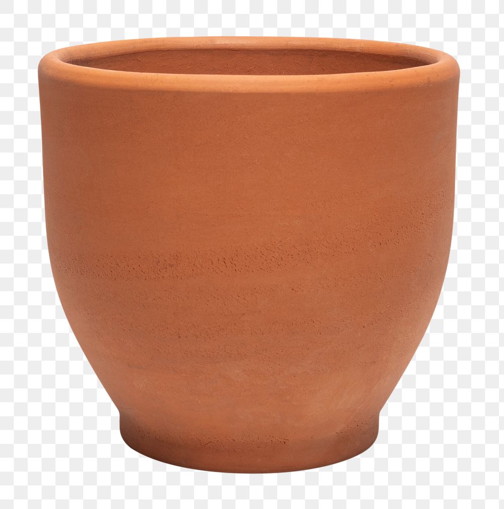 Terracotta png plant pot mockup