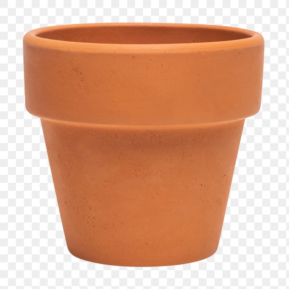 Terracotta png plant pot mockup