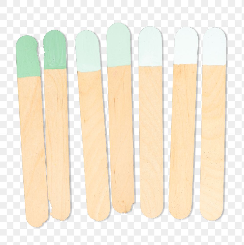 Png wooden popsicle garden markers set