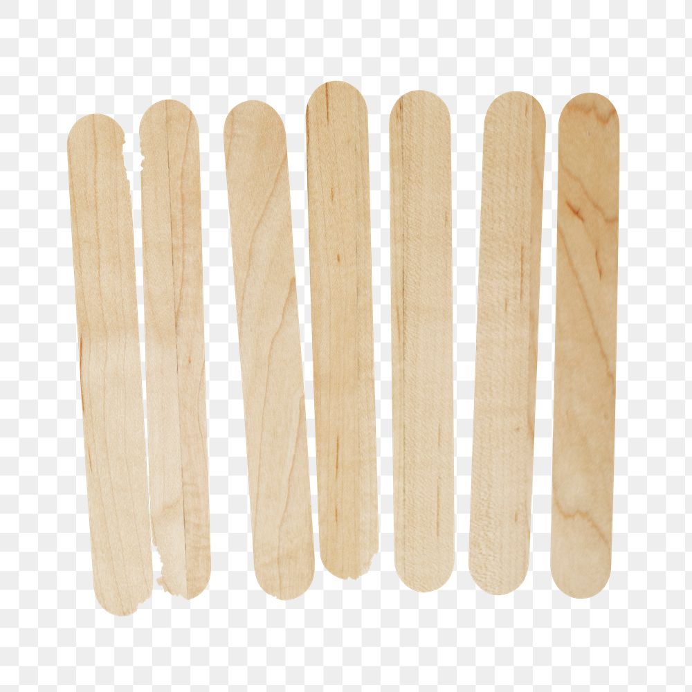 Png wooden popsicle garden markers set
