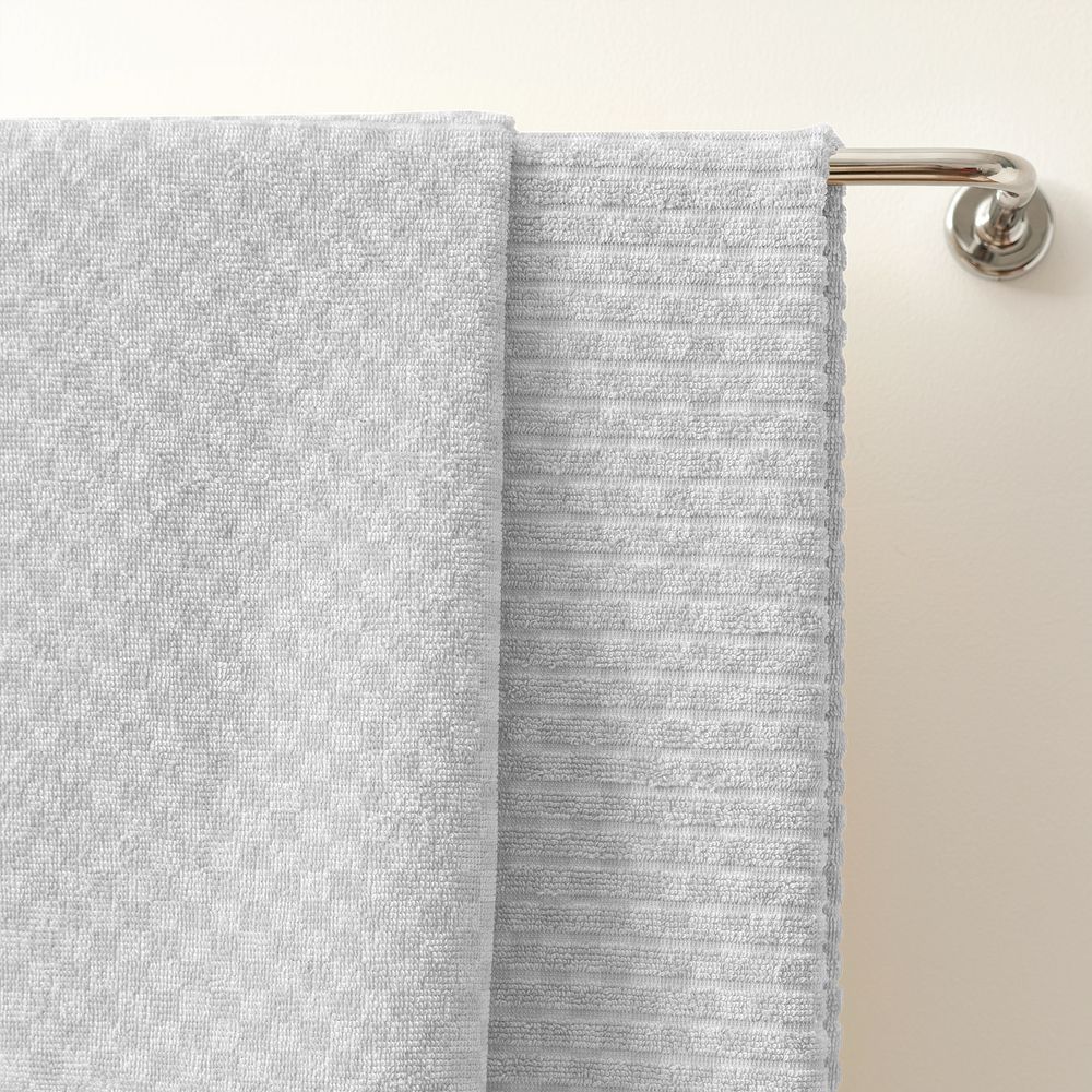 Png bath towel mockup, transparent fabric