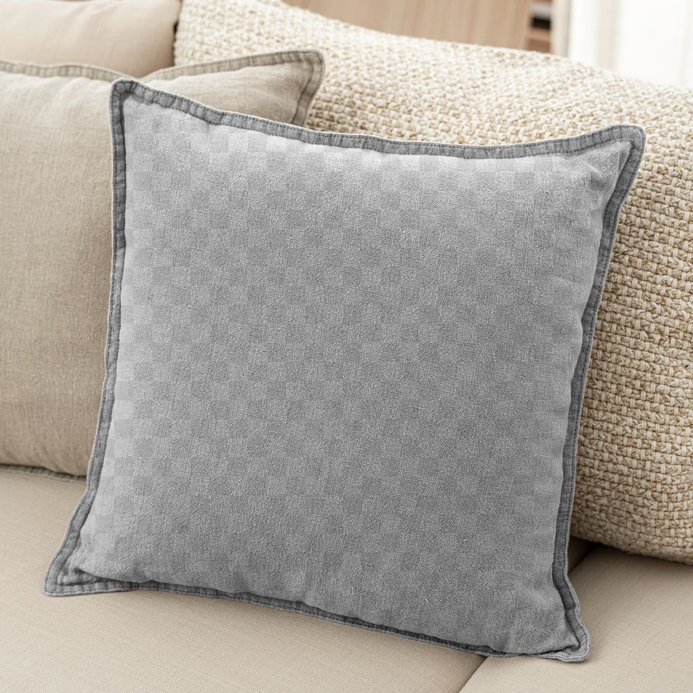 Png cushion cover mockup, transparent fabric