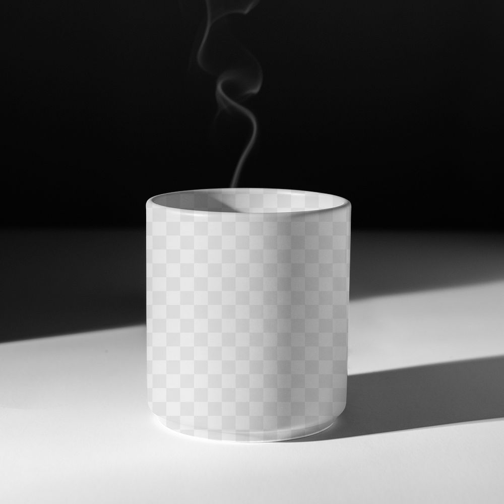 Aroma candle png mockup, ceramic product packaging with design space