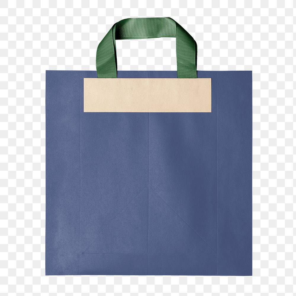 Shopping bag png, abstract sustainable packaging design