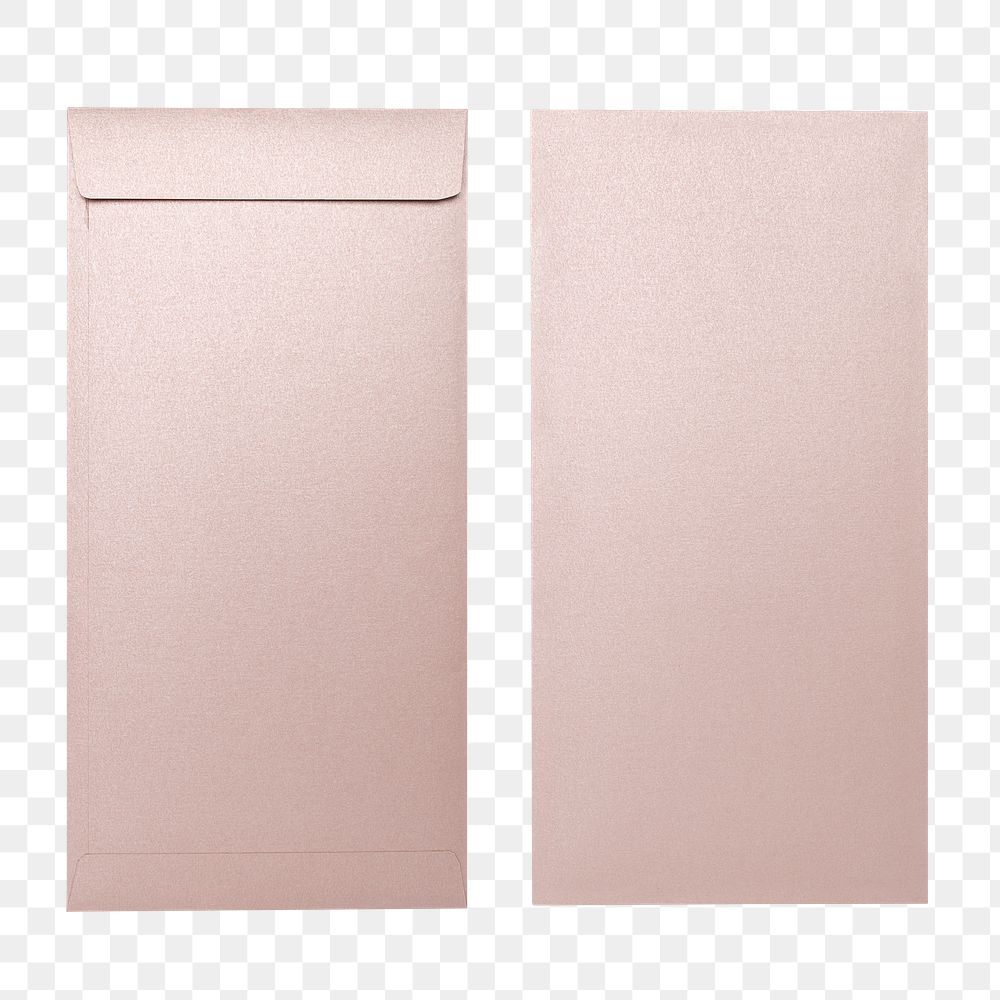 Pink envelope png, aesthetic stationery sticker