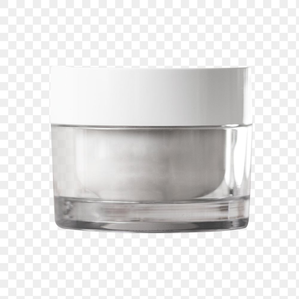 Cream jar png element, beauty product object sticker