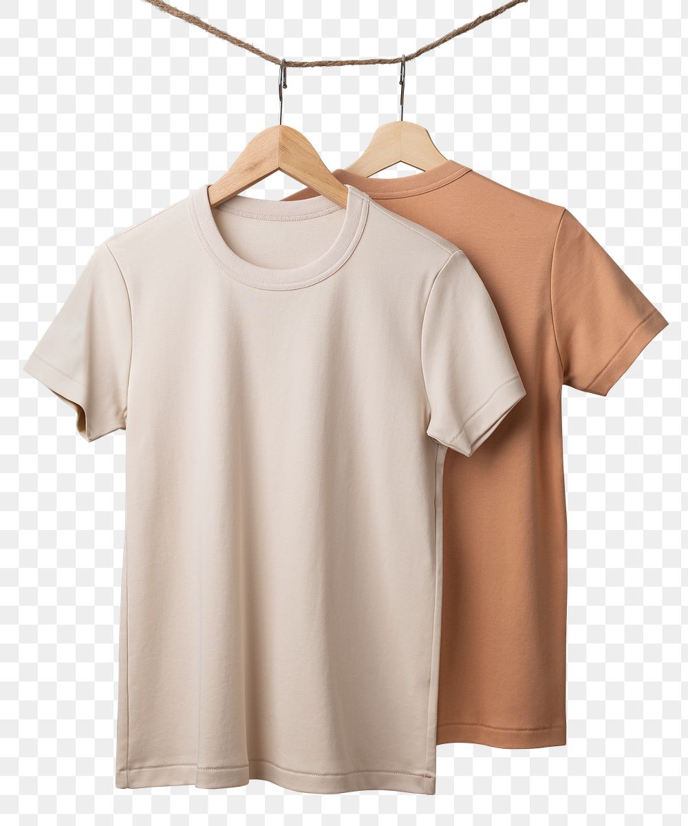 Beige t-shirt png, simple unisex fashion, transparent design transparent background 