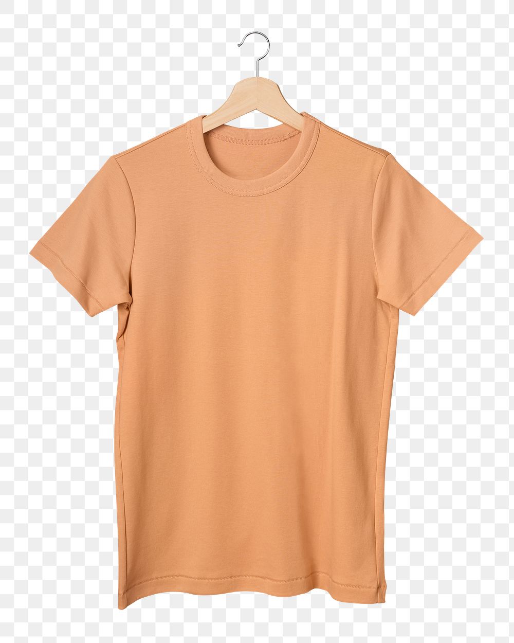 Orange t-shirt png, simple unisex fashion, transparent design transparent background 