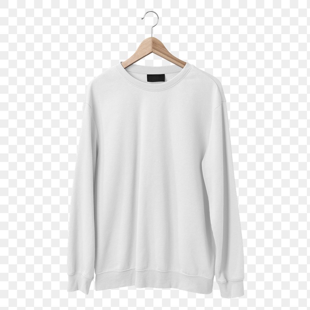 White sweater png, winter fashion, transparent design