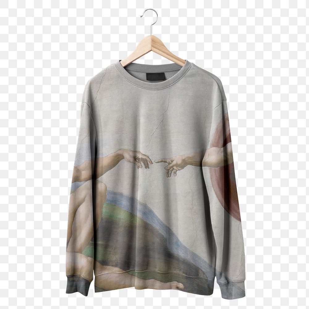 Aesthetic sweater png, winter fashion on transparent background
