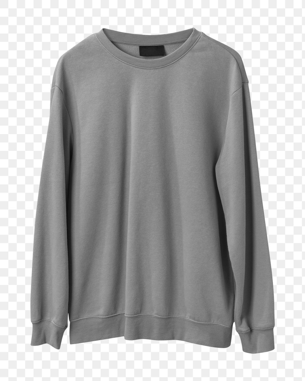 Grey sweater png, winter fashion, transparent design