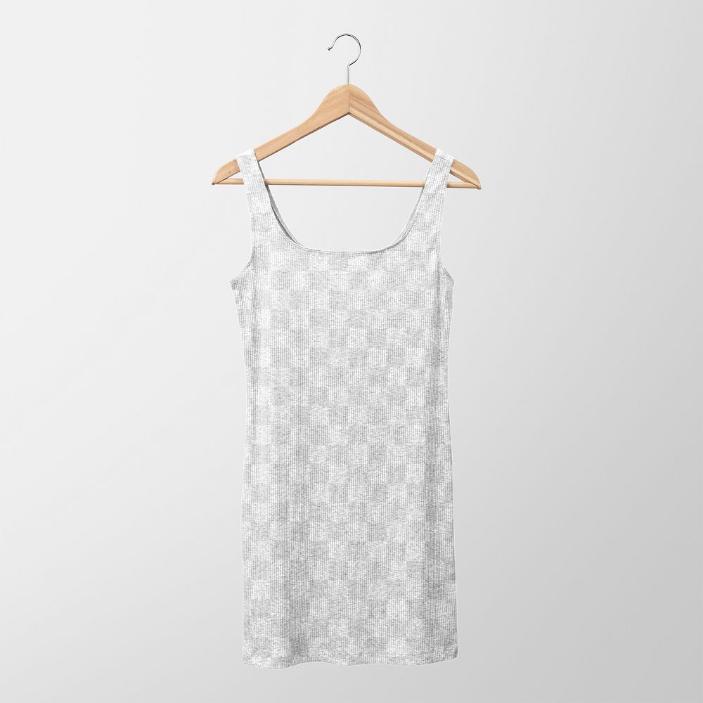 Sleeveless dress mockup png transparent, women&rsquo;s summer fashion