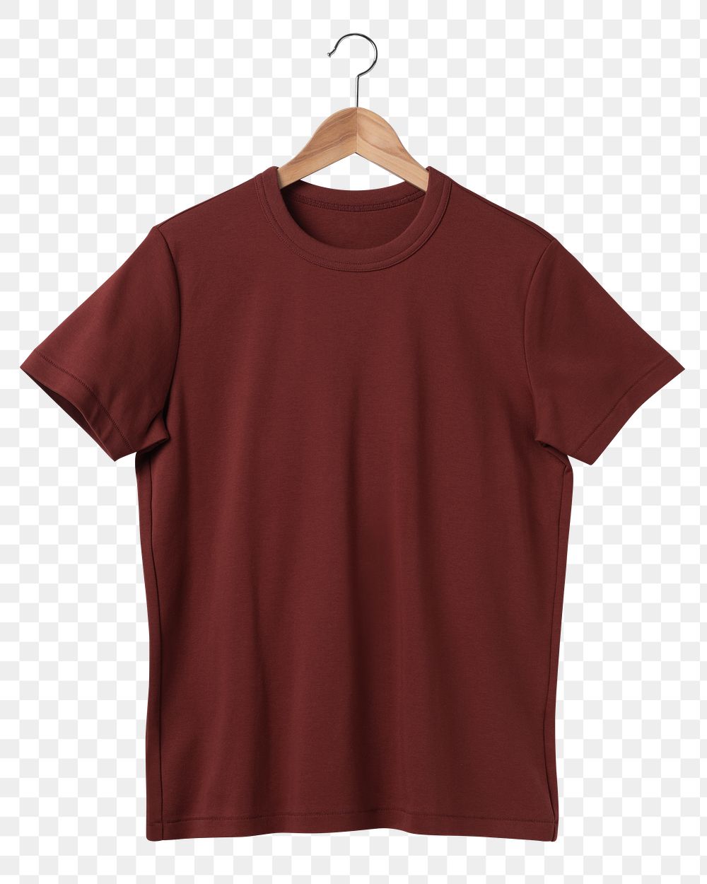 Red t-shirt png, simple unisex fashion, transparent design transparent background 