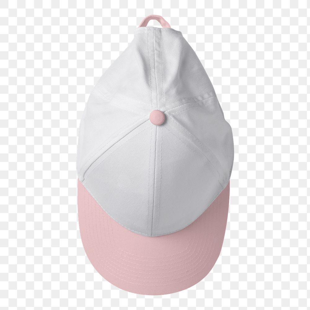 Cap png, pink headwear fashion with design space