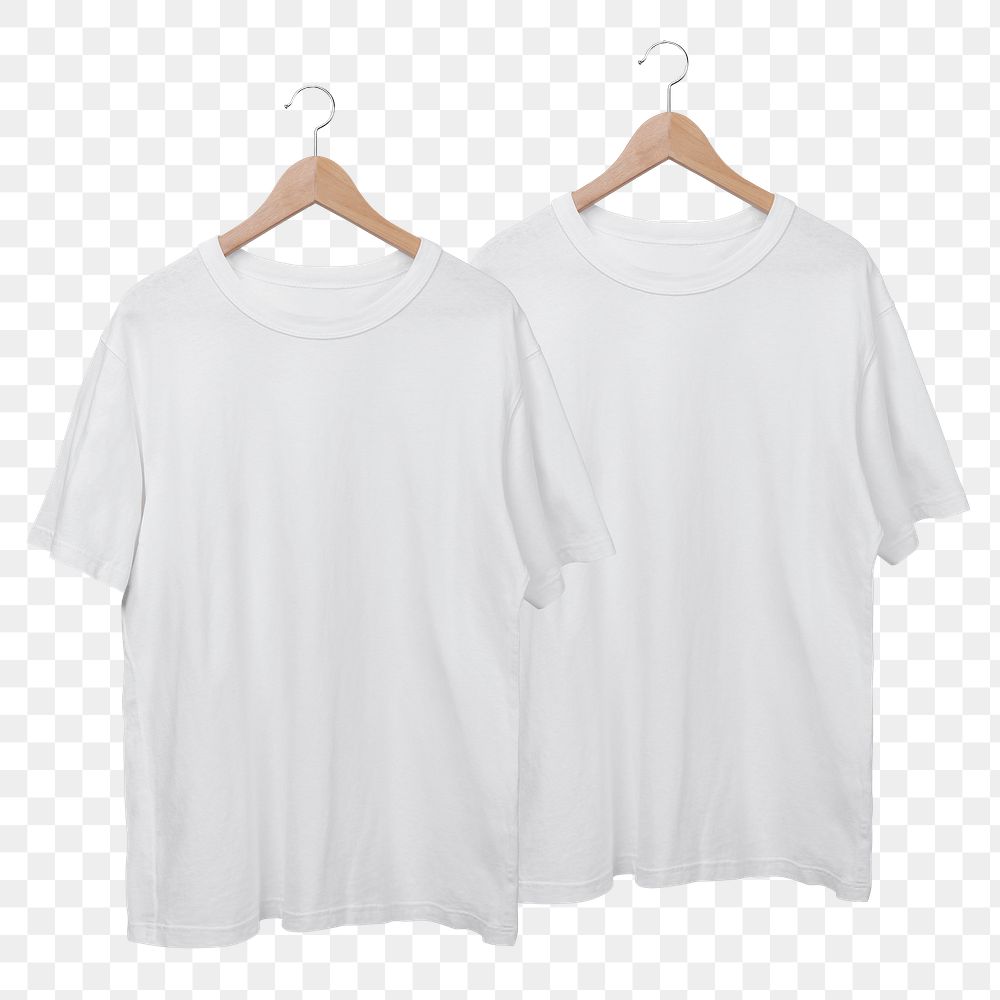 Oversized t-shirt png, unisex fashion with white design transparent background 