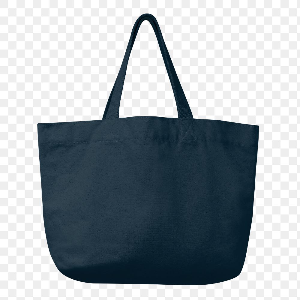 Shopping tote bag png transparent, reusable and realistic design