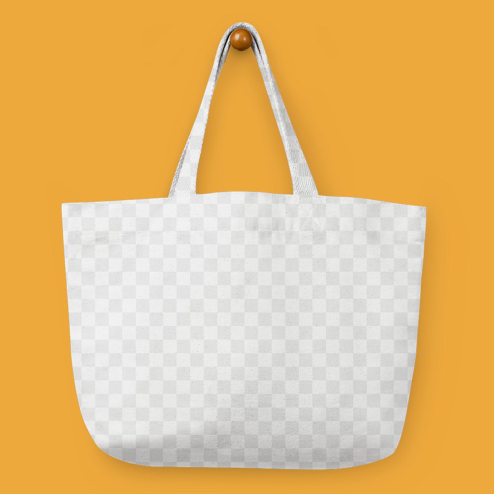 Tote bag mockup png transparent, environmental friendly product