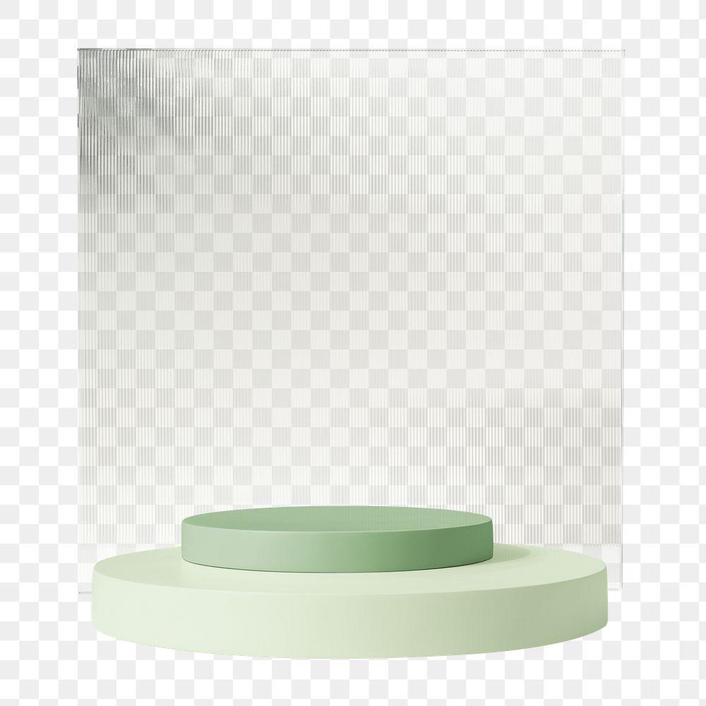 Green geometric shape png, isolated geometric object design, transparent background