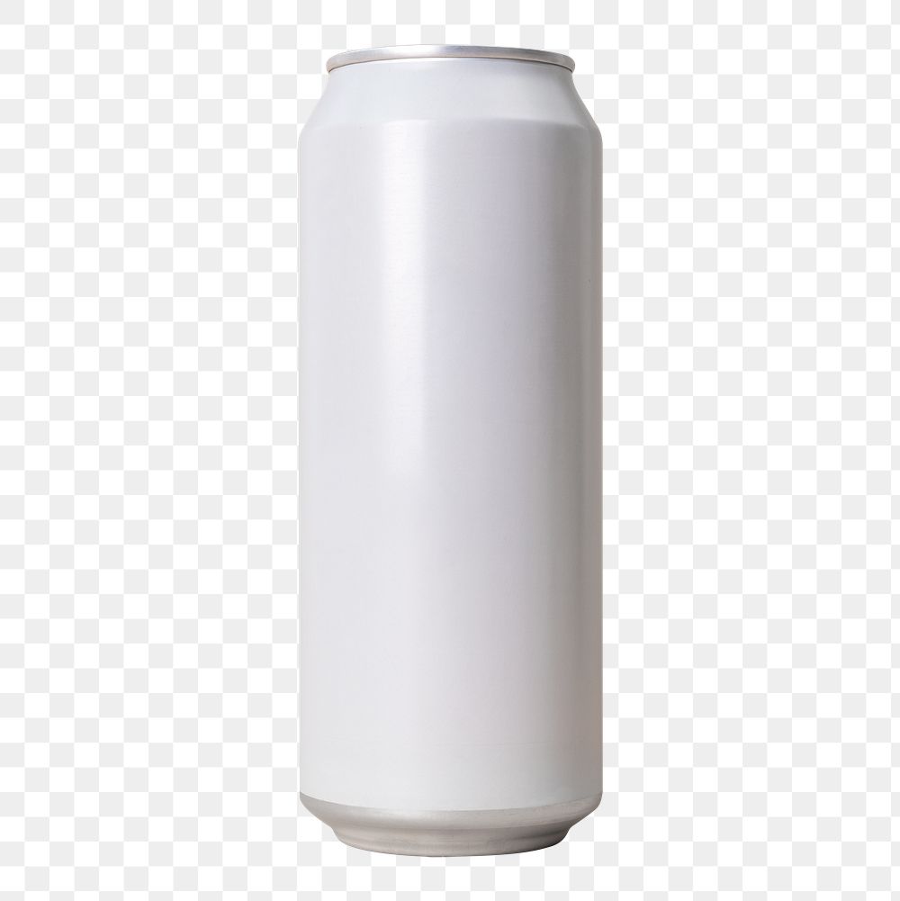 White can png, beverage product packaging, isolated object design