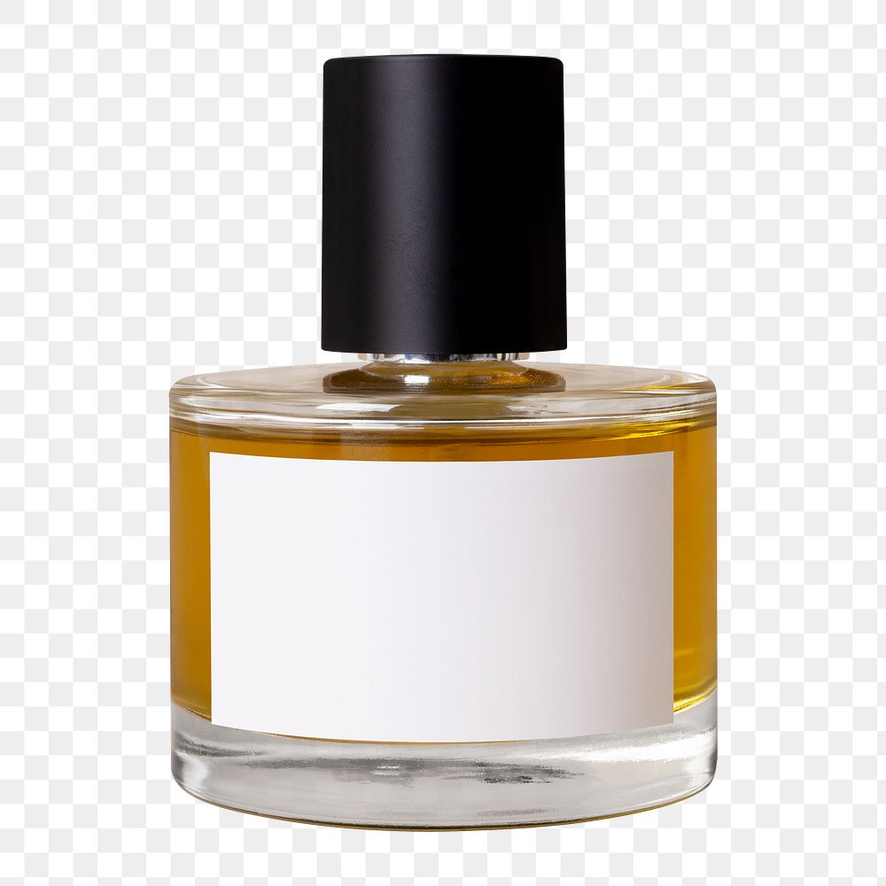 Perfume bottle png, product packaging, isolated object design