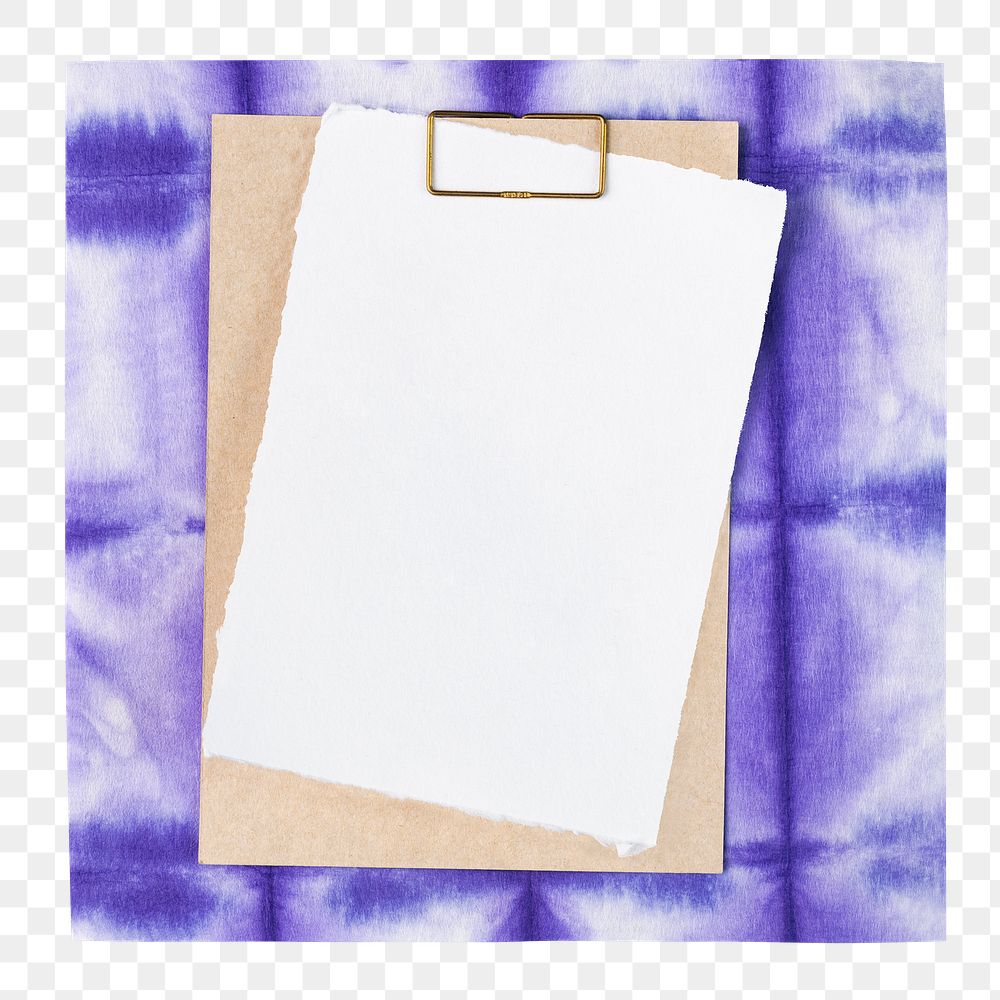 Paper clipboard png sticker, transparent background 