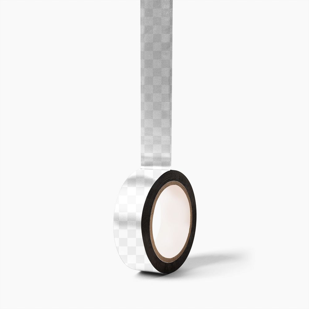Washi tape roll png, mockup transparent design