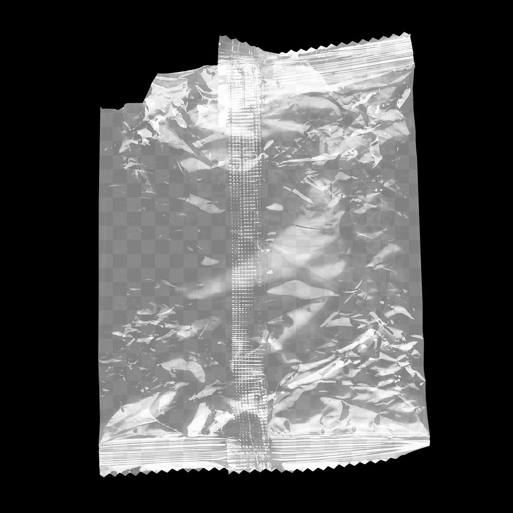 Sachet bag png mockup transparent, product packaging design