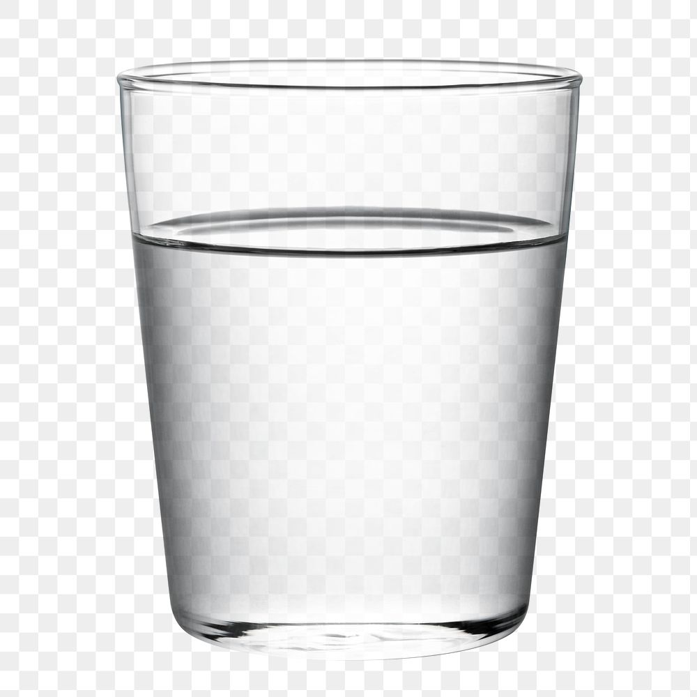 Glass of water macro shot design element
