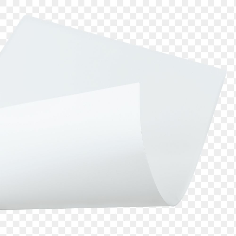 White folded chart paper design element