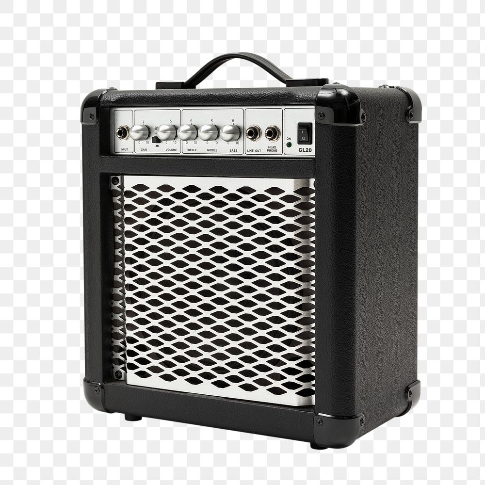Black portable music speaker design element