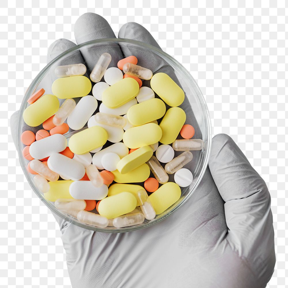 Pharmacist holding pills and medication during covid-19 outbreak transparent png