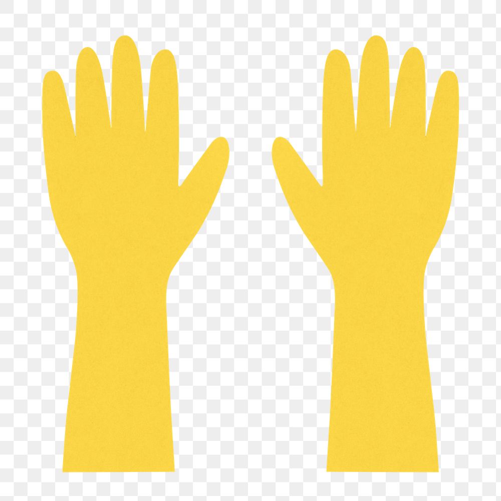 Pair of raised human hands transparent png