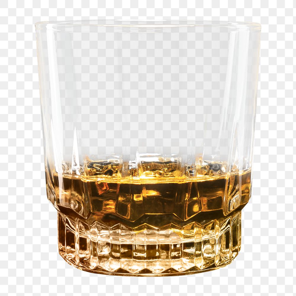Whisky neat png in whisky glass