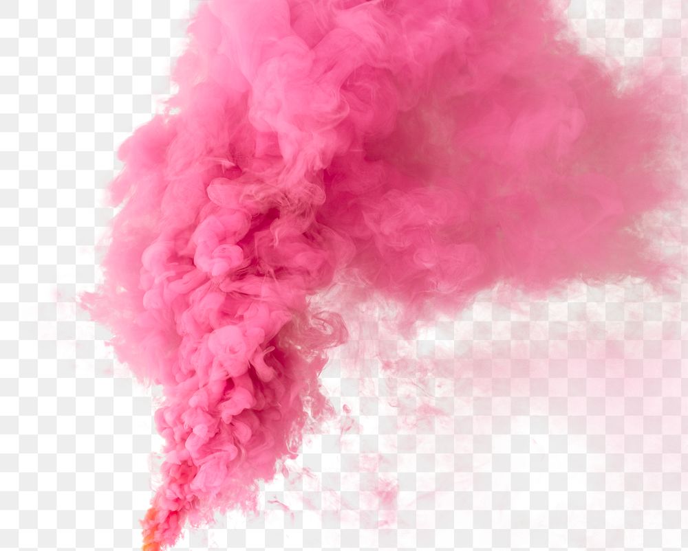 Pink smoke effect design element