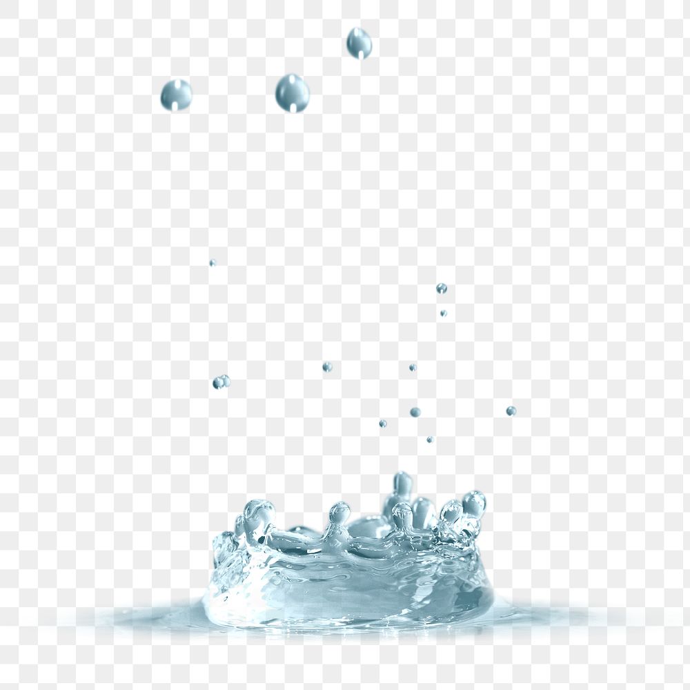 Water splash design element