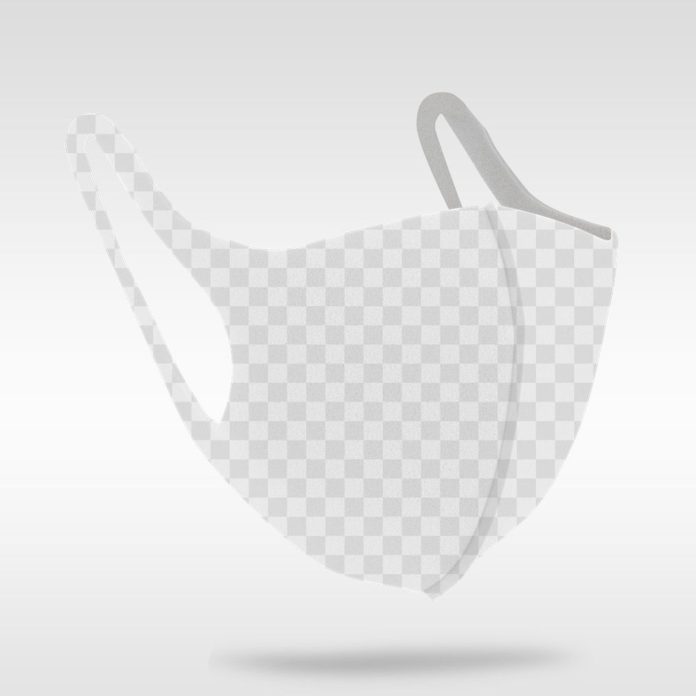 Fabric face mask mockup