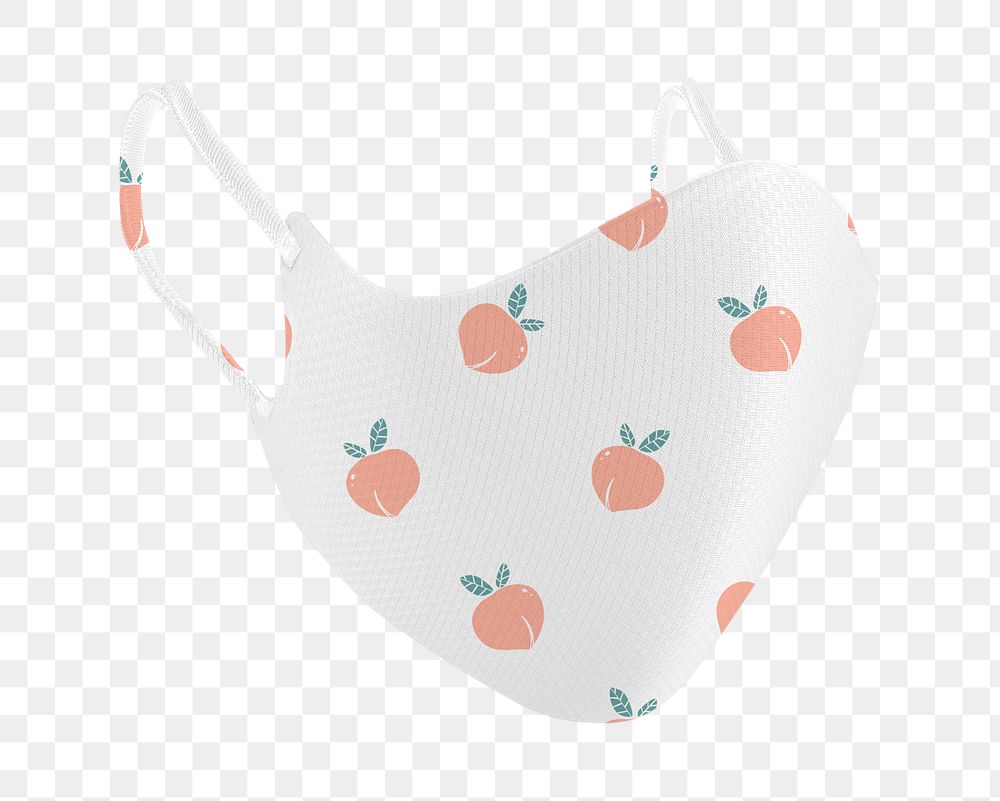 Fruit pattern fabric mask design element