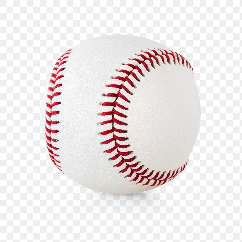 White baseball ball design element