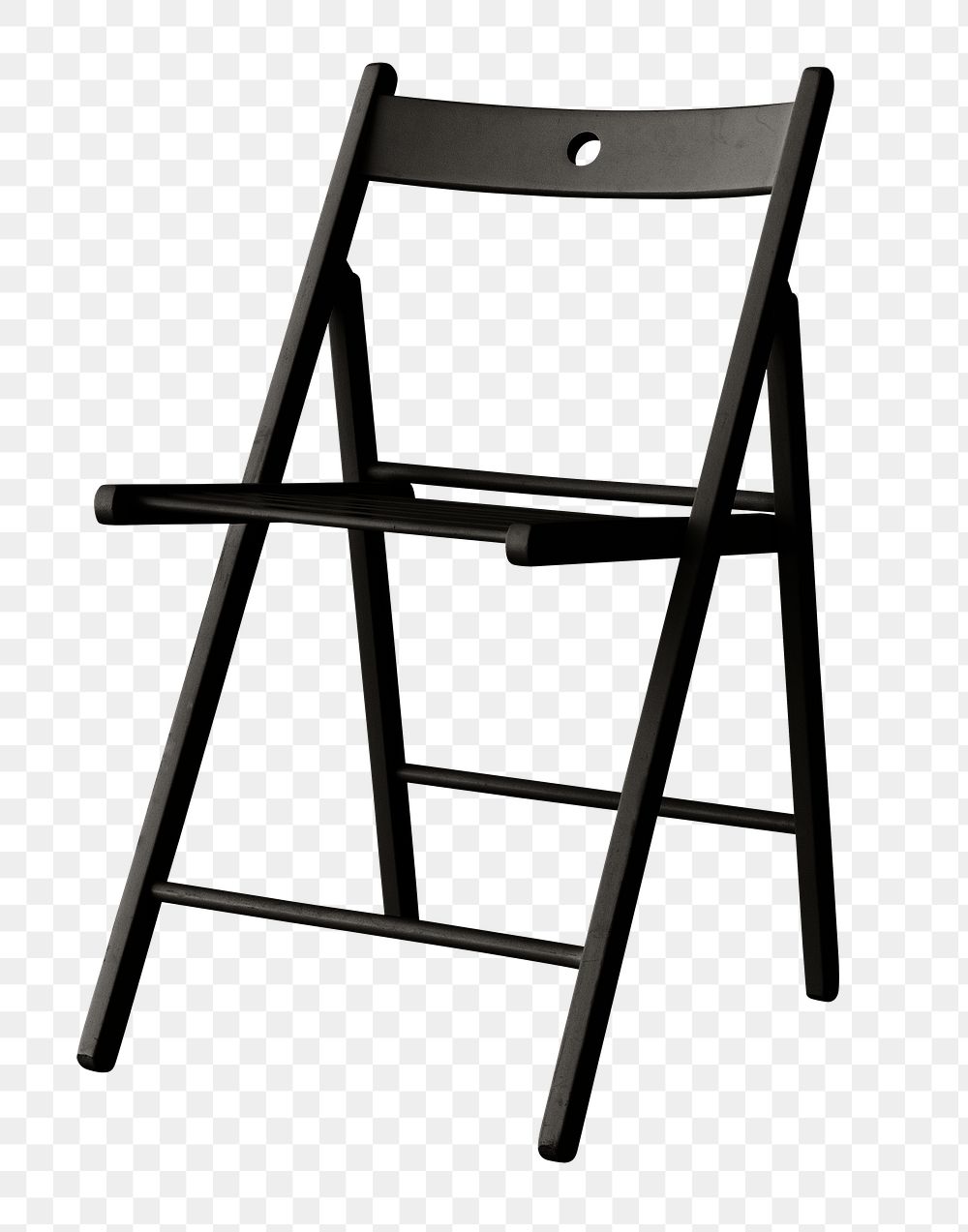 Modern black chair design element