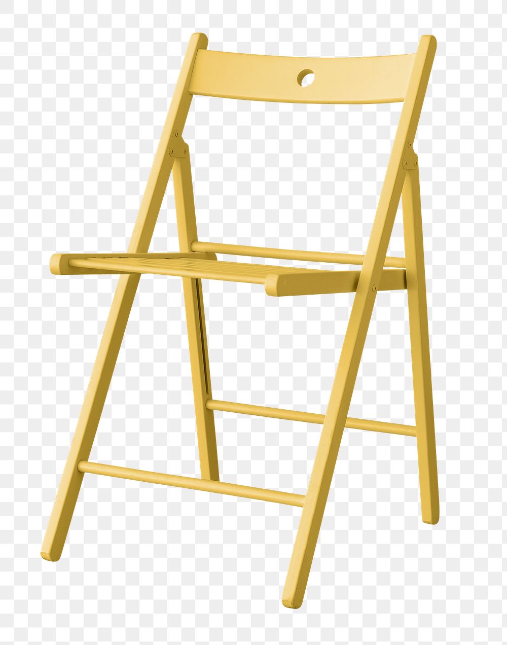 Modern yellow chair design element
