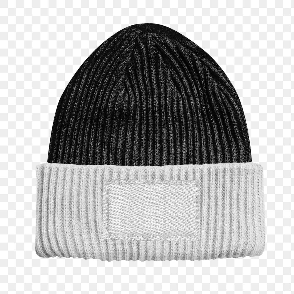 Beanie png, minimal apparel design