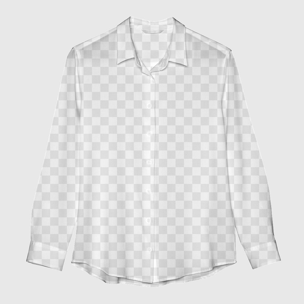 Png blouse transparent mockup women&rsquo;s casual apparel