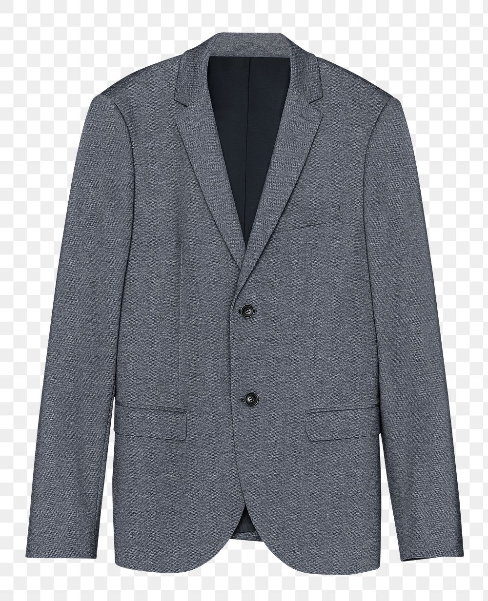 Png gray blazer mockup rear view casual men&rsquo;s wear