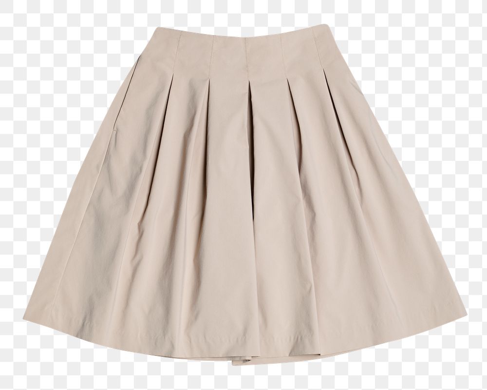 Png beige flared skirt women&rsquo;s apparel