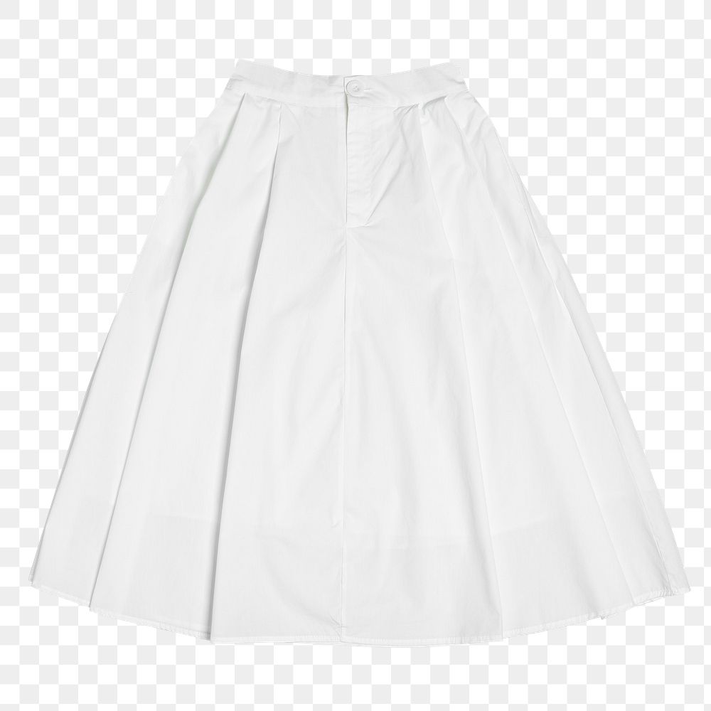 Png white flared skirt women&rsquo;s apparel
