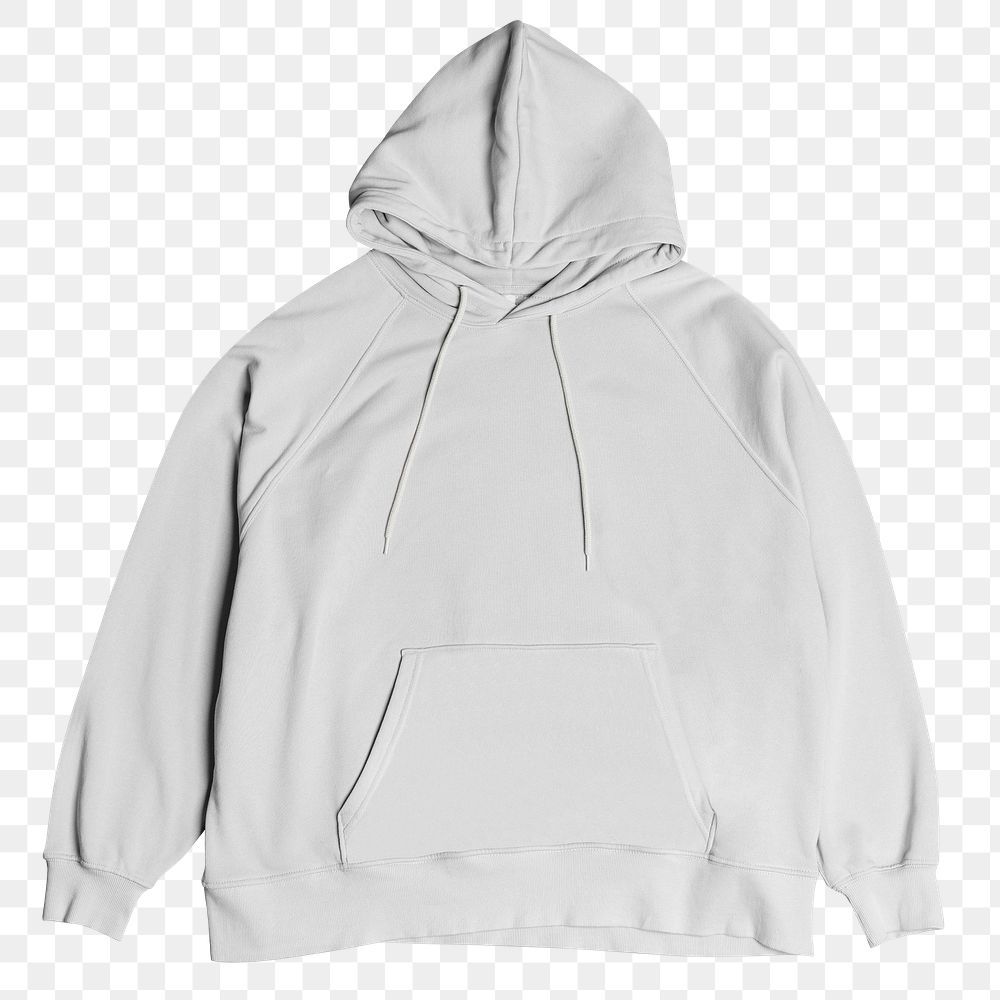 Png white hoodie mockup front view